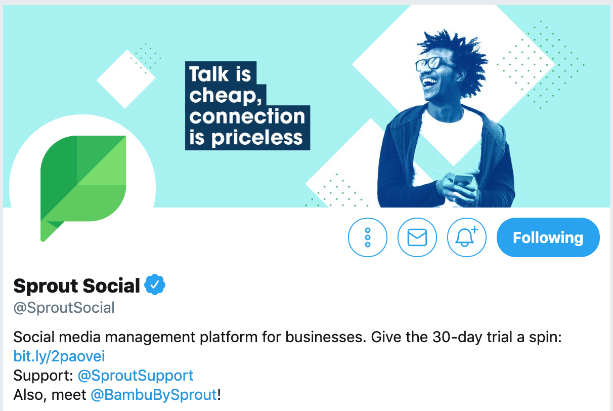 Ideas bio de Twitter - Sprout Social