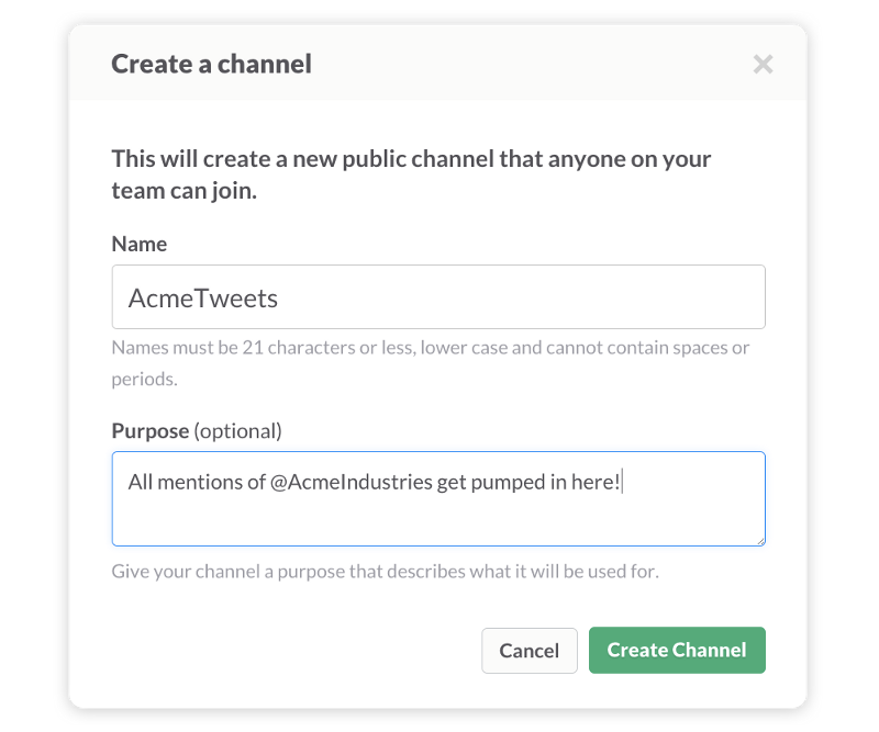 Twitter se integra con Slack para proporcionar actualizaciones de la compañía