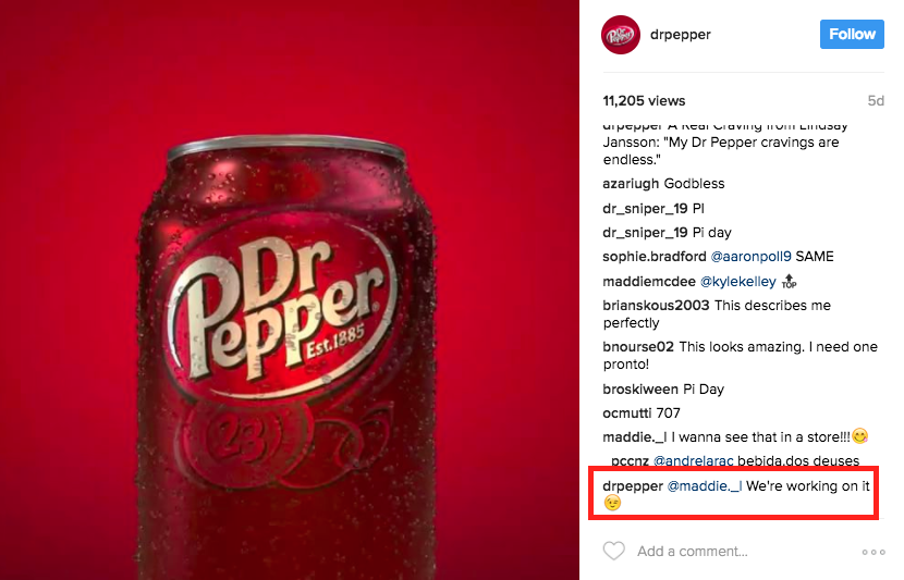 ejemplo de dr pepper