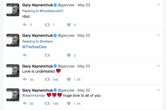 Tweets de Gary Vaynerchuk