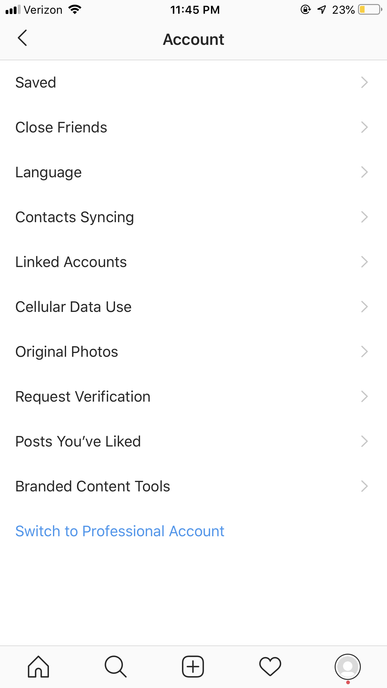perfil empresarial de instagram: la configuración de su cuenta