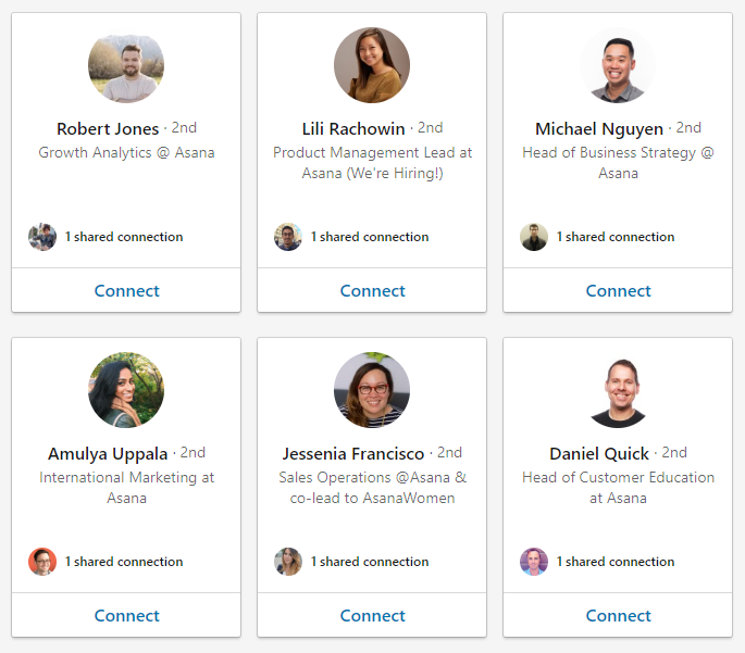 LinkedIn hace que sea fácil detectar a los tomadores de decisiones importantes para cualquier empresa